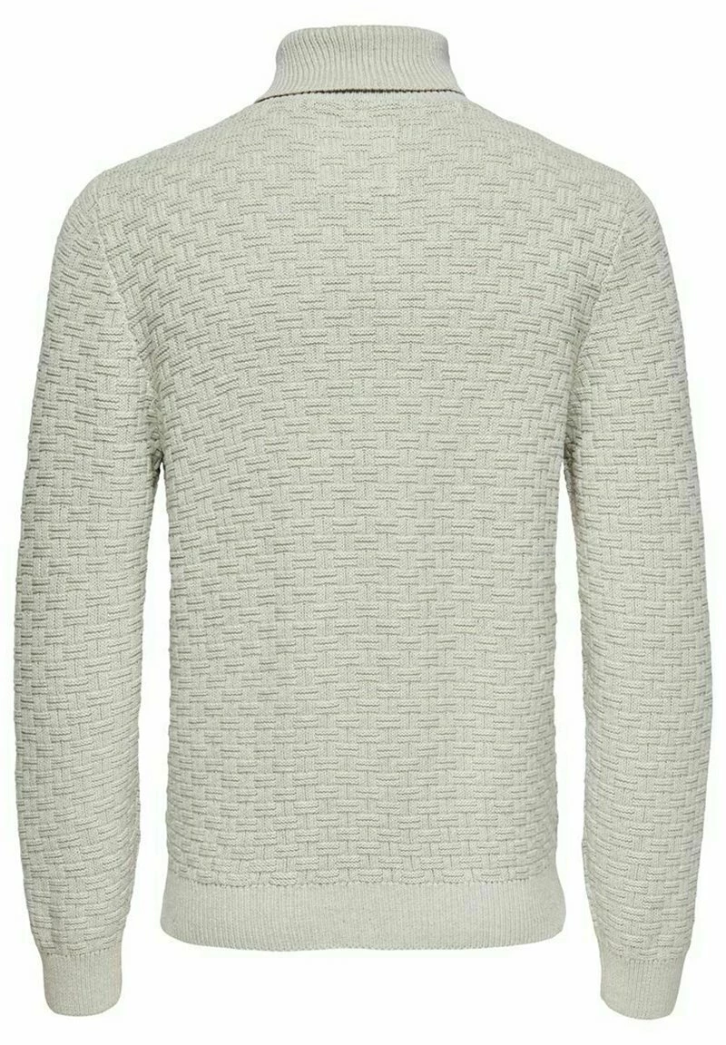 Only & Sons Herren Strickpullover - Light Grey Melange 5 Only & Sons Herren Strickpullover - Light Grey Melange – Bild 5