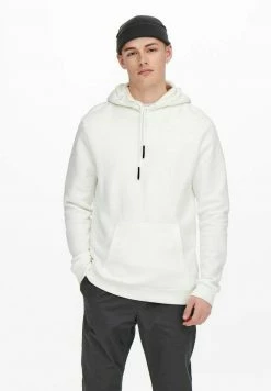 Only & Sons Herren ONSCERES LIFE - Kapuzenpullover - Cloud Dancer