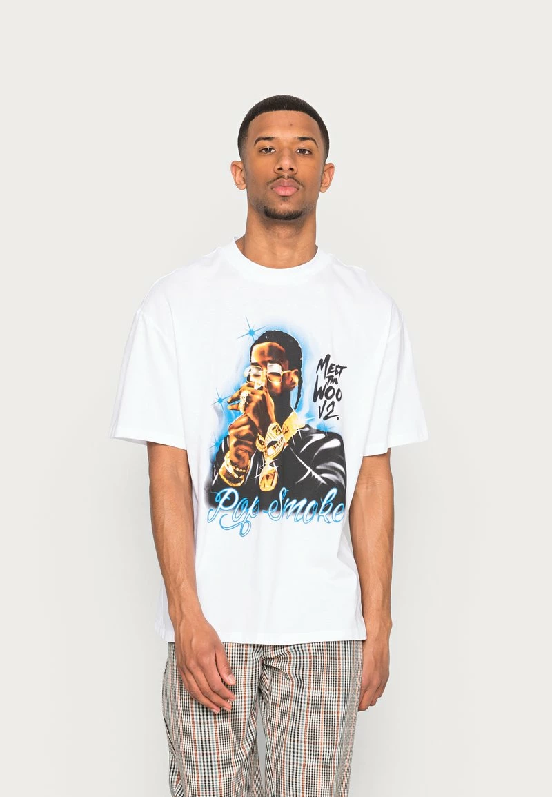 Only & Sons ONSPOPSMOKE TEE UNISEX - T-Shirt Print - White 1 Only & Sons ONSPOPSMOKE TEE UNISEX - T-Shirt Print - White