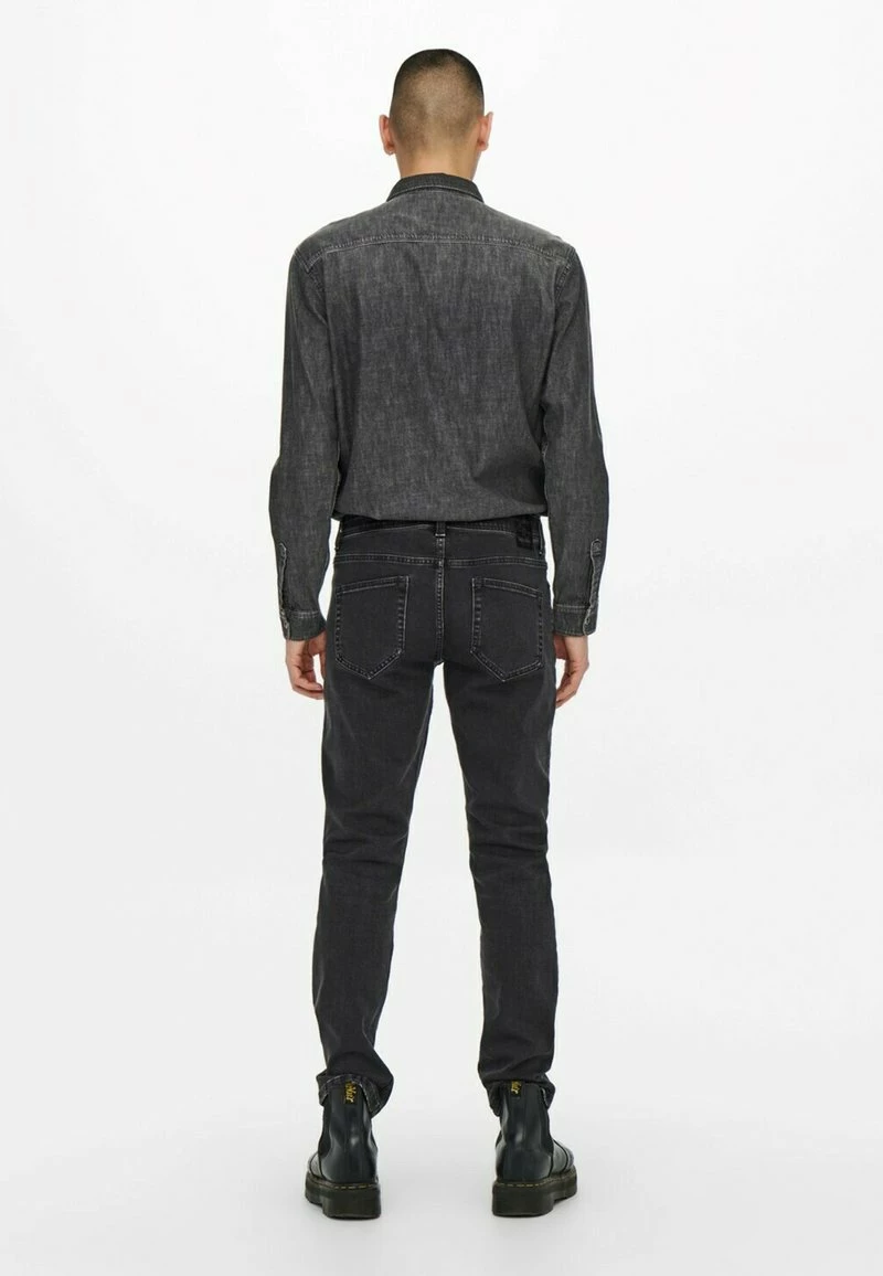 Only & Sons Herren REGULAR FIT STRAIGHT STRETCH ONSWEFT - Jeans Slim Fit - Schwarz 3 Only & Sons Herren REGULAR FIT STRAIGHT STRETCH ONSWEFT - Jeans Slim Fit - Schwarz – Bild 3