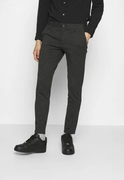 Only & Sons Herren ONSMARK PANT STRIPE - Stoffhose - Dark Grey Melange