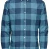 Only & Sons Herren ONSARN LS SLUB CHECK SHIRT - Hemd - Big Dipper