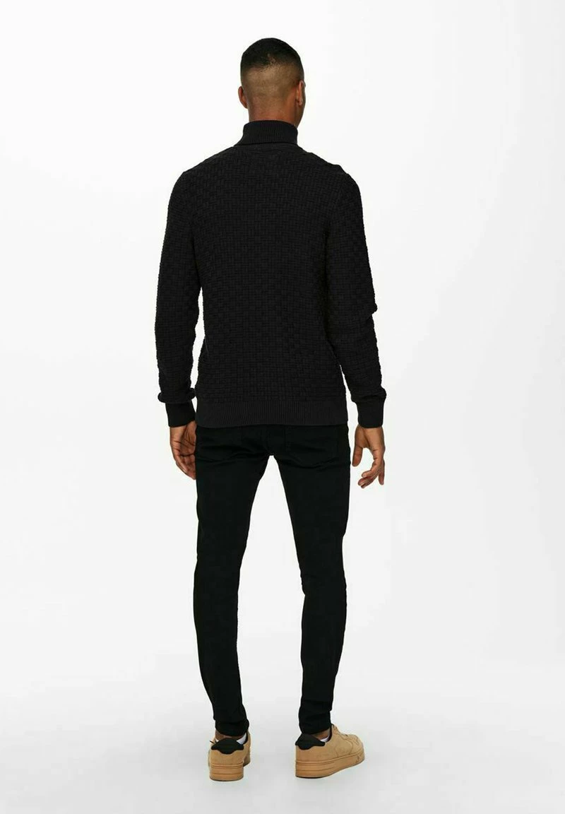 Only & Sons Herren Strickpullover - Dark Navy 3 Only & Sons Herren Strickpullover - Dark Navy – Bild 3