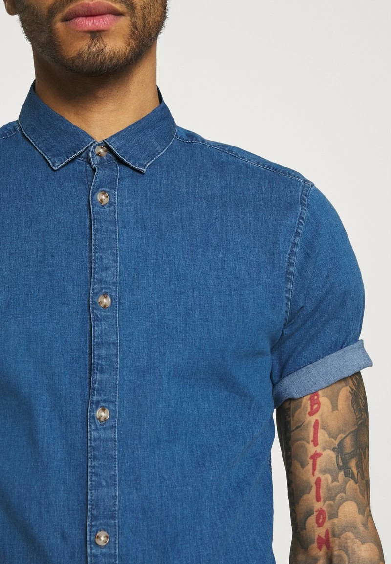 Only & Sons ONSTROY LIFE CHAMBRAY STRETCH - Hemd - Medium Blue Denim | Herren 4 Only & Sons ONSTROY LIFE CHAMBRAY STRETCH - Hemd - Medium Blue Denim | Herren – Bild 4