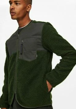 Only & Sons Herren SHERPA - Fleecejacke - Olive Night 11 Only & Sons Herren SHERPA - Fleecejacke - Olive Night -Only & Sons Geschäft a93af30f780f44f99d0890a6b810289d