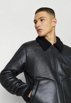 Only & Sons Herren ONSBEN AVIATOR - Kunstlederjacke - Black -Only & Sons Geschäft aabb85b380fc4e75b14a50cc19794a6b