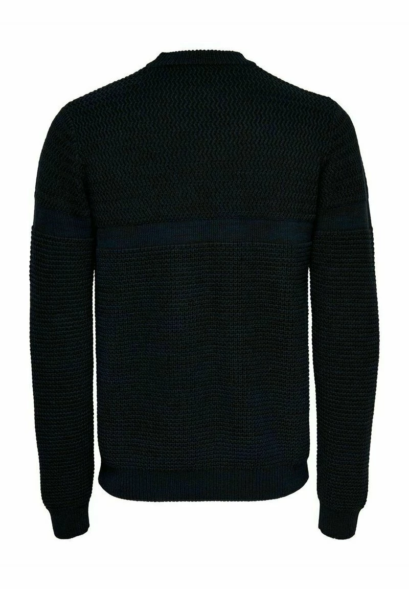Only & Sons Herren Strickpullover - Dark Navy 2 Only & Sons Herren Strickpullover - Dark Navy – Bild 2