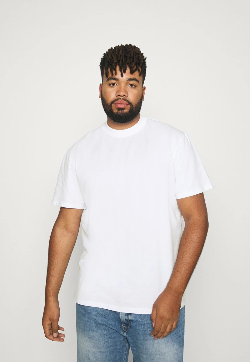 Only & Sons Herren ONSVILMOS LIFE MOCK NECK TEE - T-Shirt Basic - White 1 Only & Sons Herren ONSVILMOS LIFE MOCK NECK TEE - T-Shirt Basic - White