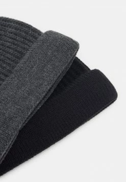 Only & Sons Unisex ONSSHORT BEANIE 2 PACK - Mütze - Black/dark Grey Melange -Only & Sons Geschäft ad56ccab393e4279b3bd6a55fadd1538