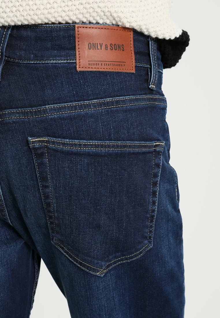 Only & Sons Herren ONSWEAVE - Jeans Slim Fit - Dark Blue Denim 5 Only & Sons Herren ONSWEAVE - Jeans Slim Fit - Dark Blue Denim – Bild 5
