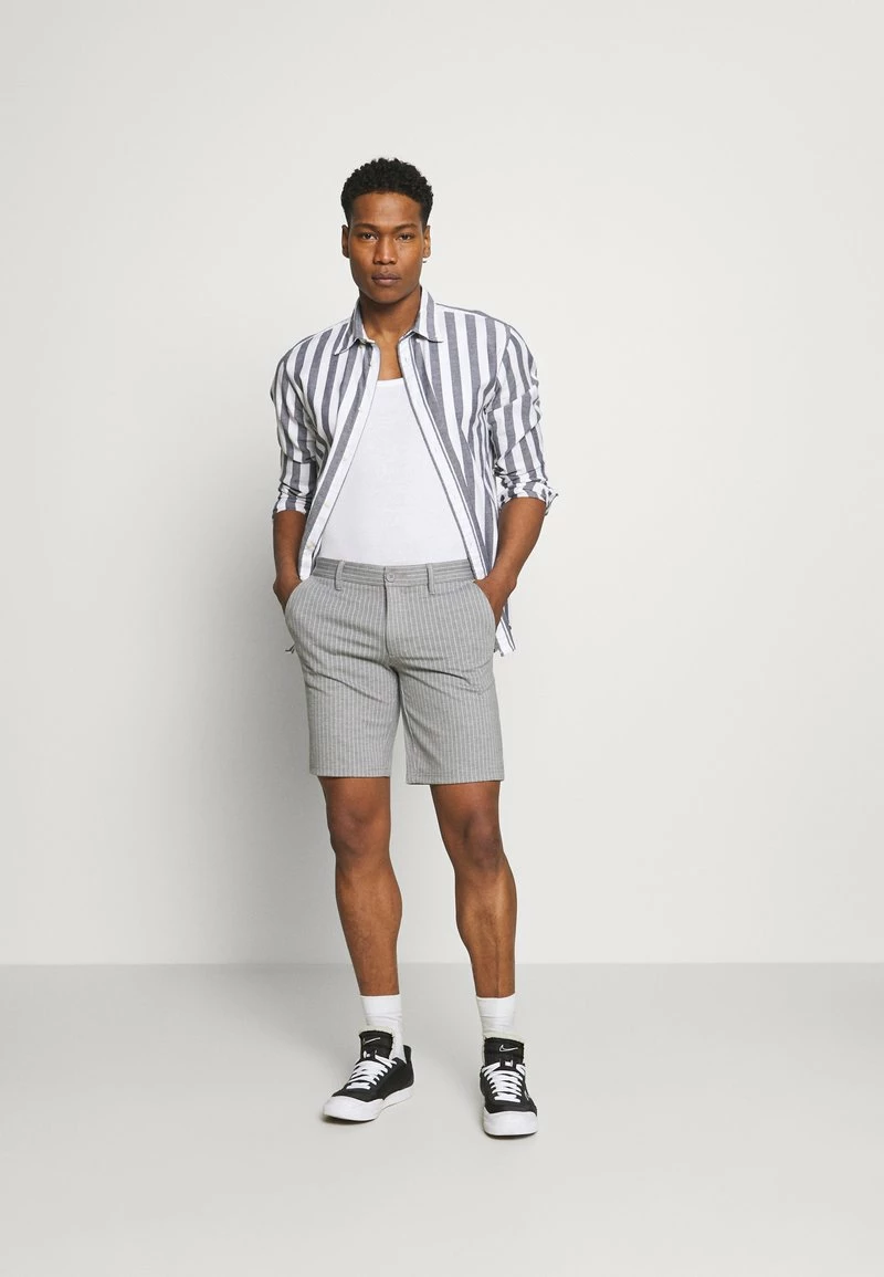 Only & Sons ONSMARK STRIPE - Shorts - Light Grey Melange | Herren 2 Only & Sons ONSMARK STRIPE - Shorts - Light Grey Melange | Herren – Bild 2