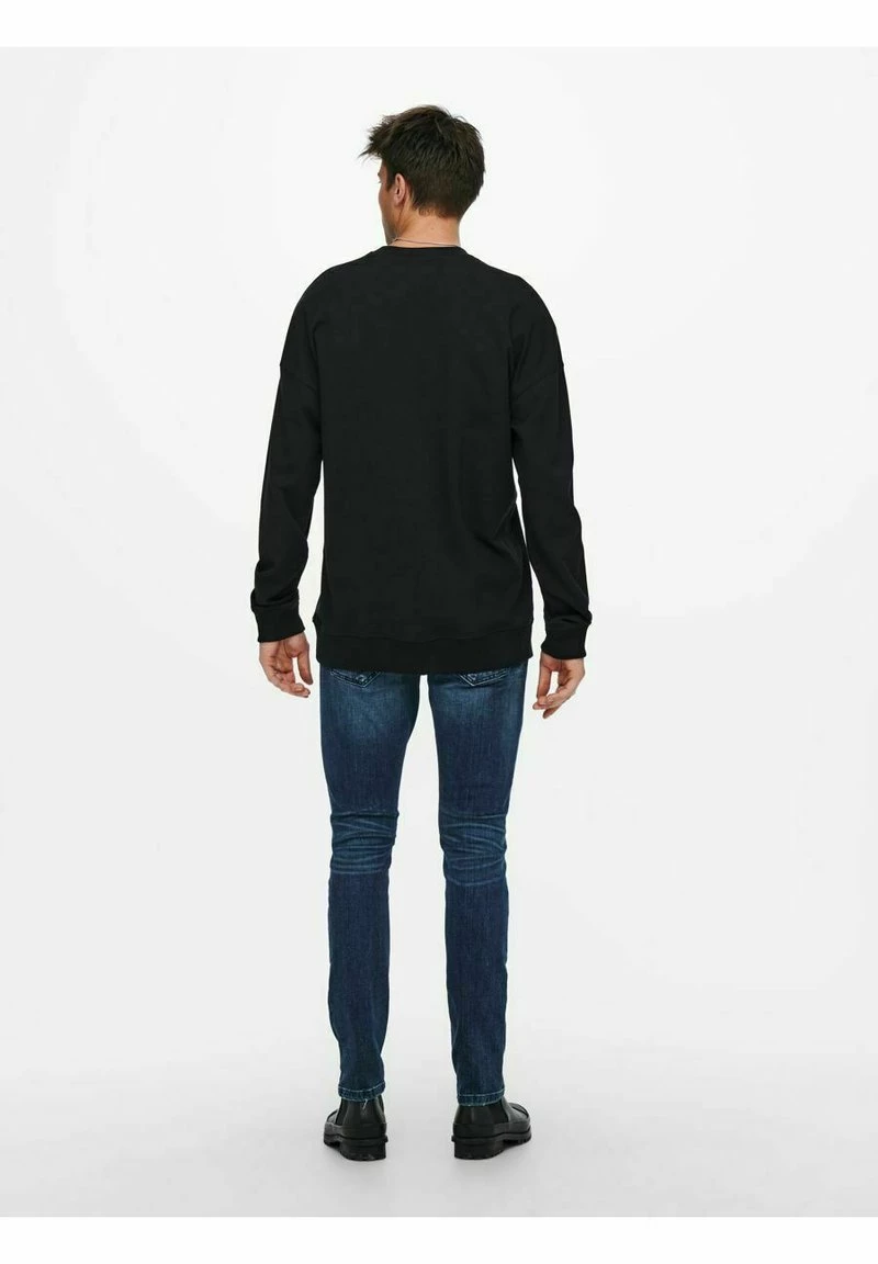 Only & Sons Sweatshirt - Black | Herren 3 Only & Sons Sweatshirt - Black | Herren – Bild 3