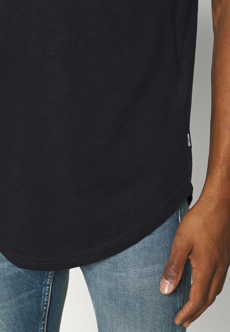 Only & Sons Herren ONSVANE LIFE LONGY POCKET TEE - T-Shirt Print - Dark Navy 4 Only & Sons Herren ONSVANE LIFE LONGY POCKET TEE - T-Shirt Print - Dark Navy – Bild 4