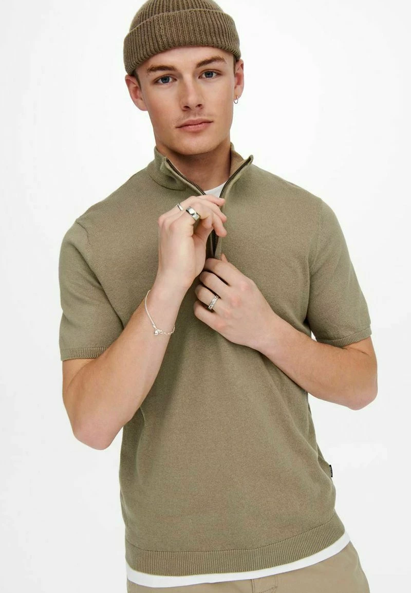 Only & Sons Herren T-Shirt Print - Chinchilla 4 Only & Sons Herren T-Shirt Print - Chinchilla – Bild 4