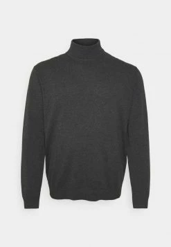 Only & Sons Herren ONSALEX ROLL NECK - Strickpullover - Dark Grey Melange