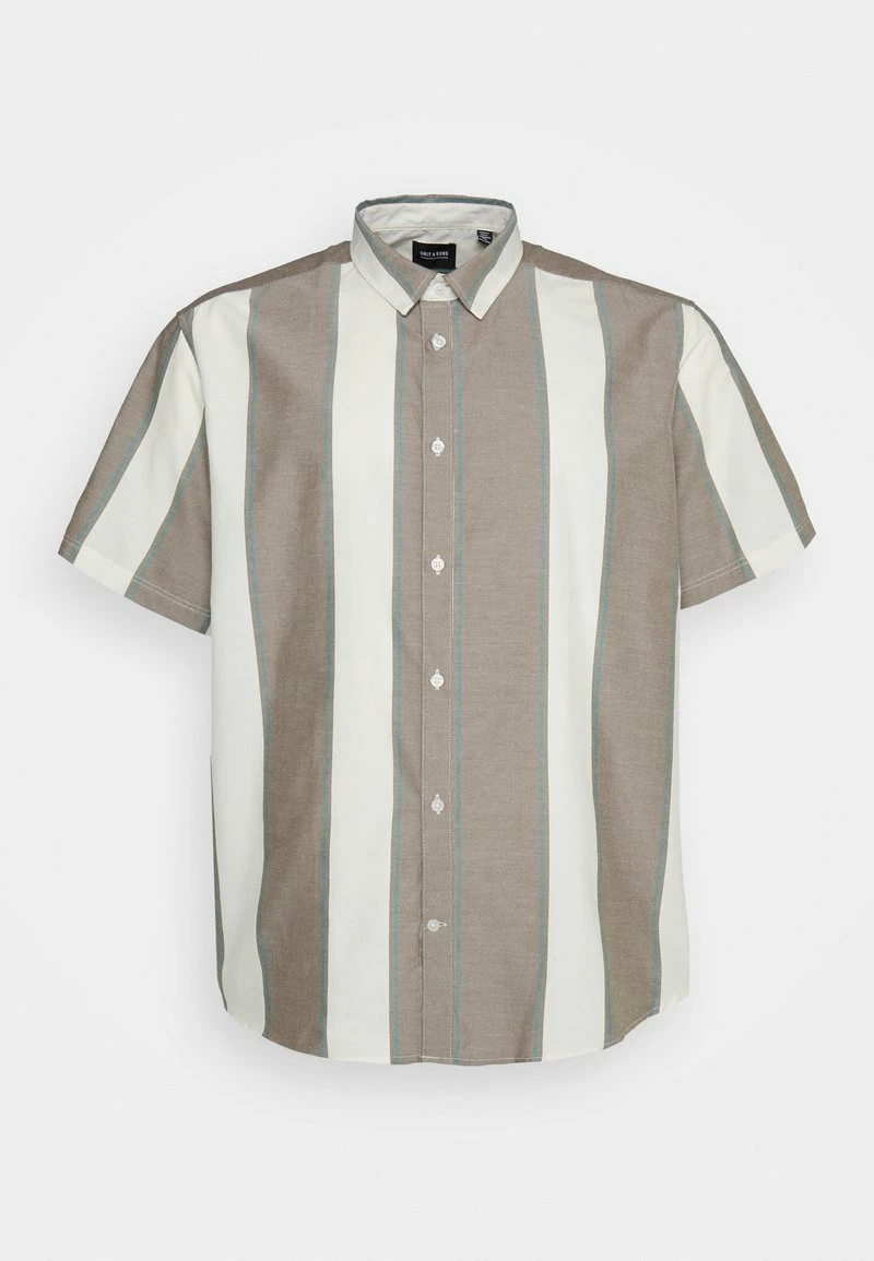 Only & Sons Herren ONSTRAVIS BOLD STRIPE SHIRT - Hemd - Teak 1 Only & Sons Herren ONSTRAVIS BOLD STRIPE SHIRT - Hemd - Teak