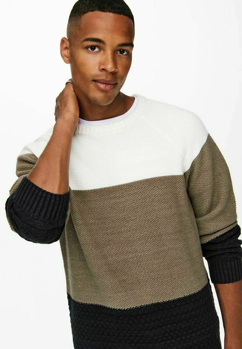 Only & Sons Strickpullover - Cloud Dancer | Herren 4 Only & Sons Strickpullover - Cloud Dancer | Herren – Bild 4