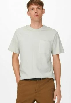 Only & Sons Herren T-Shirt Print - Glacier Gray -Only & Sons Geschäft b68ee6c58c874545a33e09c5c7a000e7