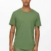 Only & Sons KURZARM ONSMATT - T-Shirt Basic - Green | Herren