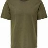 Only & Sons Herren ONSBENNE - T-Shirt Basic - Canteen