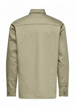 Only & Sons Herren EINFARBIGES CARGO- - Hemd - Chinchilla -Only & Sons Geschäft b748e24cd73f4bd48a8ca61a2b1e26bf