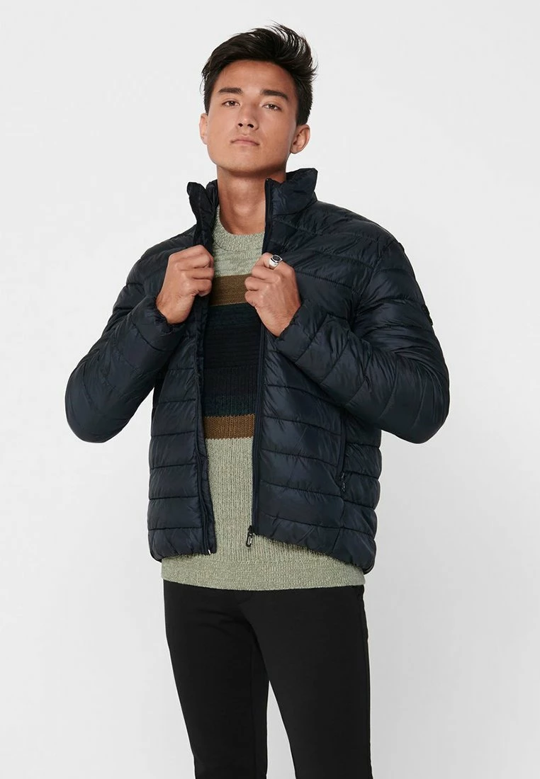Only & Sons Herren Winterjacke - Dark Navy 1 Only & Sons Herren Winterjacke - Dark Navy