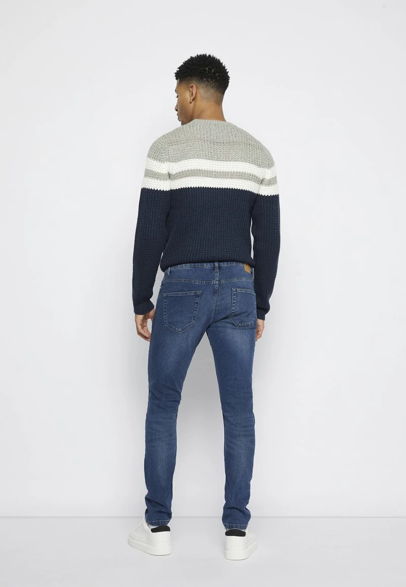 Only & Sons Herren ONSWARP - Jeans Skinny Fit - Blue Denim 4 Only & Sons Herren ONSWARP - Jeans Skinny Fit - Blue Denim – Bild 4