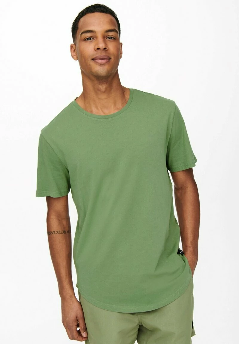 Only & Sons KURZARM ONSMATT - T-Shirt Basic - Green | Herren 4 Only & Sons KURZARM ONSMATT - T-Shirt Basic - Green | Herren – Bild 4