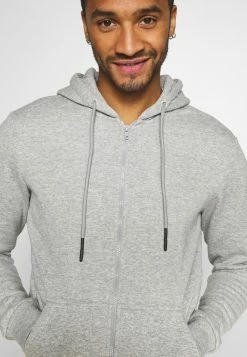 Only & Sons Herren ONSCERES LIFE ZIP HOODIE - Sweatjacke - Light Grey -Only & Sons Geschäft bad13913314c4182bc1e276db7ac23c1