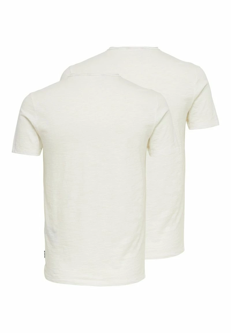 Only & Sons Herren 2 PACK - T-Shirt Basic - White 2 Only & Sons Herren 2 PACK - T-Shirt Basic - White – Bild 2