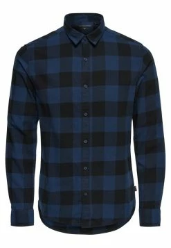 Only & Sons Herren ONSGUDMUND CHECKED - Hemd - Dark Blue, Anthracite -Only & Sons Geschäft bc1e53f10f584093bc38213a981b21db