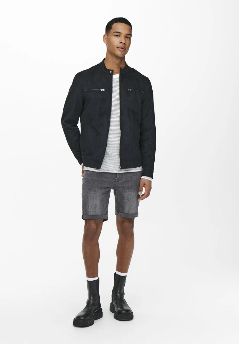 Only & Sons Herren ONSWILLOW JACKET - Kunstlederjacke - Black 2 Only & Sons Herren ONSWILLOW JACKET - Kunstlederjacke - Black – Bild 2