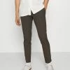 Only & Sons Herren ONSMARK CHECK TAPERED - Chino - Slate Black
