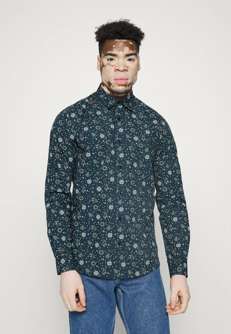 Only & Sons Herren ONSXMAS MADO - Hemd - Dress Blues 1 Only & Sons Herren ONSXMAS MADO - Hemd - Dress Blues