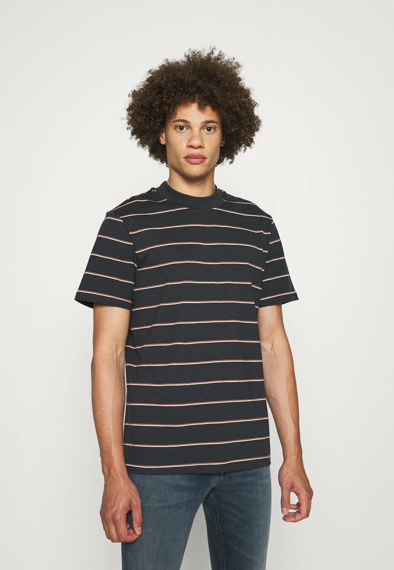 Only & Sons ONSALAN LIFE MOCK NECK TEE - T-Shirt Print - Dark Navy | Herren 1 Only & Sons ONSALAN LIFE MOCK NECK TEE - T-Shirt Print - Dark Navy | Herren