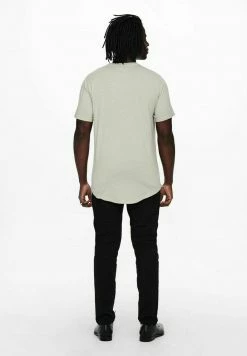 Only & Sons Herren T-Shirt Basic - Pussywillow Gray -Only & Sons Geschäft bda601cfd772424d84716b5f554f2c27