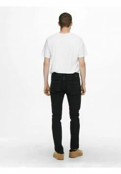 Only & Sons Herren ONSLOOM LIFE - Jeans Slim Fit - Black Denim -Only & Sons Geschäft be7141e5871f43b699910f6a5bcb7aab