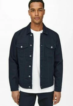 Only & Sons Herren Jeansjacke - Dark Navy -Only & Sons Geschäft c052e7fe38604fccb936134768de6a2d