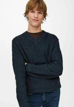 Only & Sons Herren ONSJUNIO LIFE - Strickpullover - Dark Navy -Only & Sons Geschäft c0ae6eed41c34e48b8a8e21fde192068