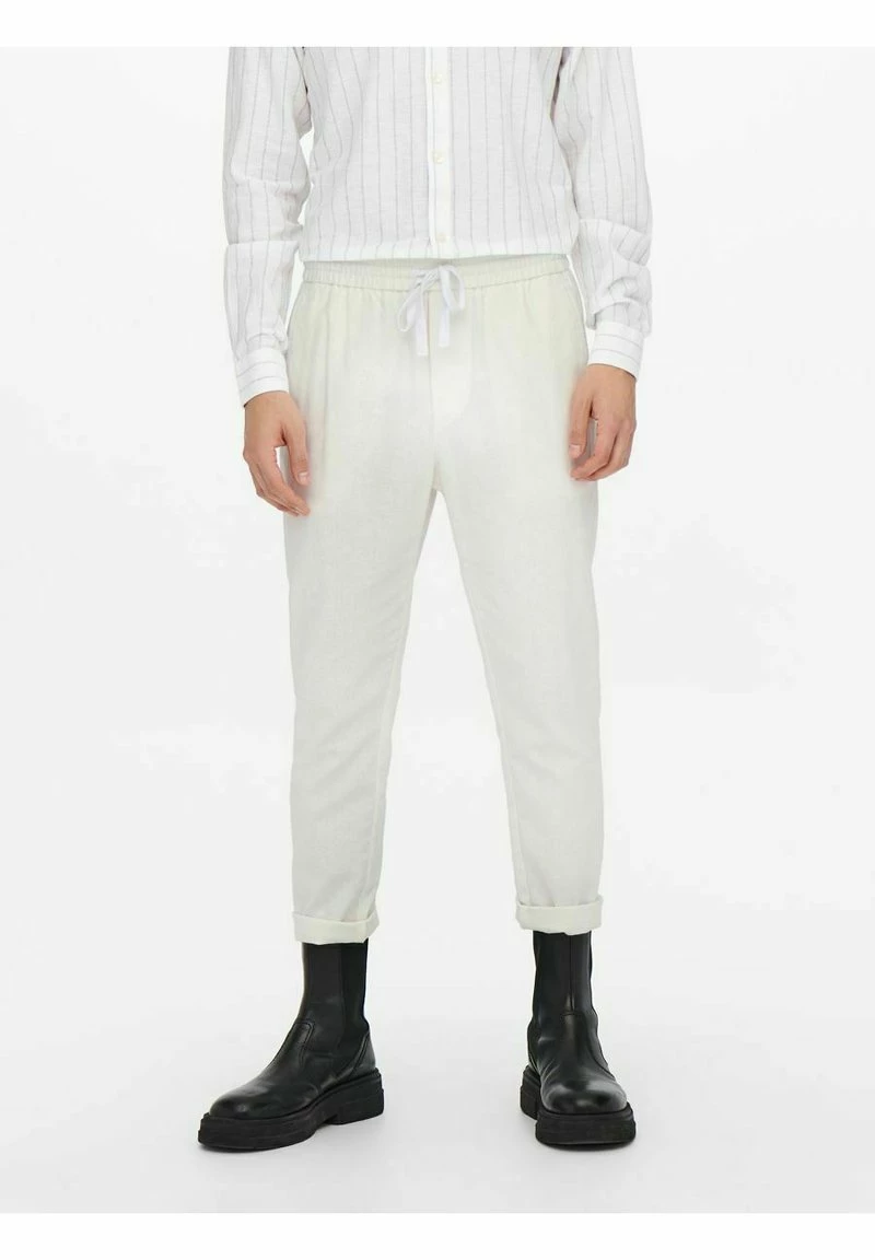 Only & Sons ONSLINUS CROP MIX - Stoffhose - Bright White | Herren 1 Only & Sons ONSLINUS CROP MIX - Stoffhose - Bright White | Herren