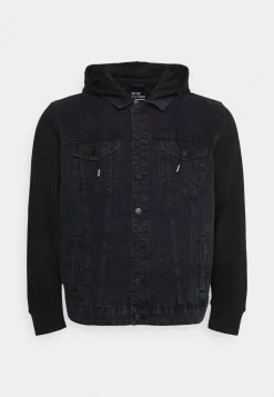 Only & Sons ONSCOIN HOOD TRUCKER - Jeansjacke - Black Denim | Herren