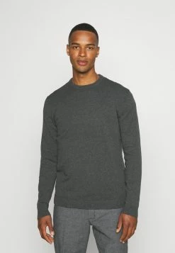 Only & Sons Herren ONSALEX CREW NECK - Strickpullover - Dark Grey Melange