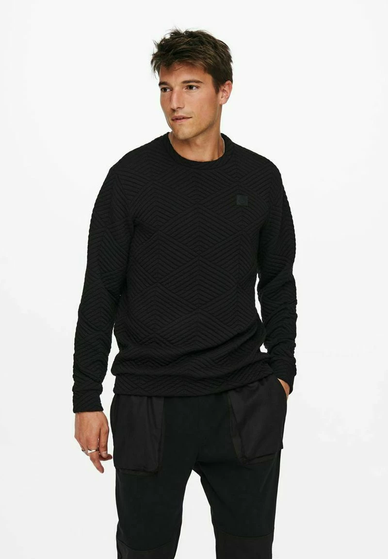 Only & Sons Herren Sweatshirt - Black 1 Only & Sons Herren Sweatshirt - Black
