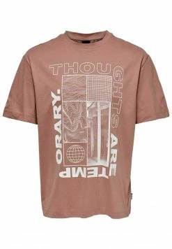 Only & Sons Herren T-Shirt Print - Burlwood -Only & Sons Geschäft c626240567fb40548d22e02518979807