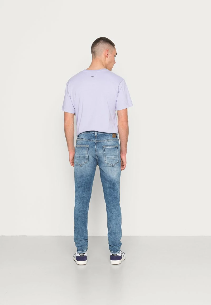 Only & Sons Herren ONSDRAPER TAP WASHED - Jeans Tapered Fit - Blue Denim 3 Only & Sons Herren ONSDRAPER TAP WASHED - Jeans Tapered Fit - Blue Denim – Bild 3