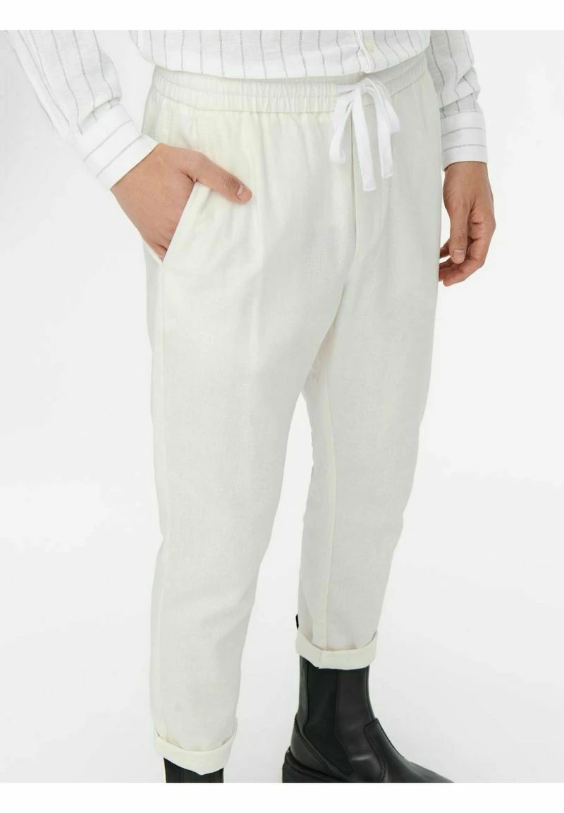 Only & Sons ONSLINUS CROP MIX - Stoffhose - Bright White | Herren 4 Only & Sons ONSLINUS CROP MIX - Stoffhose - Bright White | Herren – Bild 4