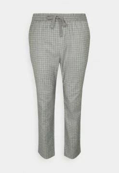 Only & Sons Herren ONSLINUS PANT CHECK LONG - Stoffhose - Light Grey Melange