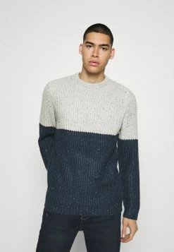 Only & Sons Herren ONSNAZLO NAP BLOCK CREW NECK - Strickpullover - Dress Blues