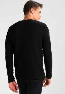 Only & Sons Herren ONSDAN STRUCTURE CREW NECK - Strickpullover - Black -Only & Sons Geschäft ca8ef38347304f2d84b173856ce74ab4