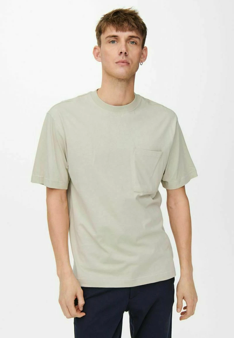 Only & Sons Herren T-Shirt Basic - Pelican 4 Only & Sons Herren T-Shirt Basic - Pelican – Bild 4